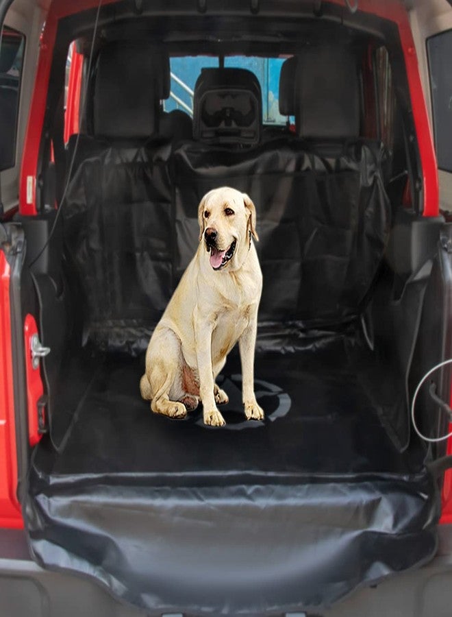 BESTAOO Dog Trunk Liner for Jeep - Heavy Duty Waterproof Oxford Cargo Protector for 2007-2025 Wrangler JK JL 4-Door, Nonslip Washable Pet Seat Cover & Anti-Scratch Liner (Star) - Image 3